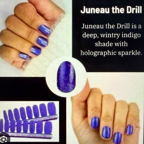 New Color Street 2-Pc Juneau the Drill & New York Minute Nail Strips Press On - Picture 3 of 5